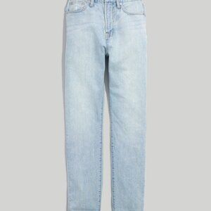 Madewell High-Rise Straight Jeans in Light Wash Blue